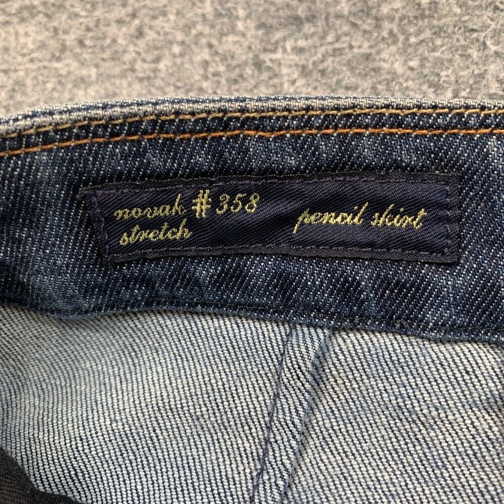 Citizens Of Humanity Skirt Womens 29 Novak Stretch Denim 358 Pencil Zip Fly Jean - Picture 5 of 10